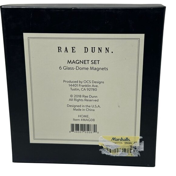 Rae Dunn 6 Glass Dome Magnets Set HOME FAMILY LOVE BLESSED GATHER GRATEFUL Gift - Picture 3 of 9